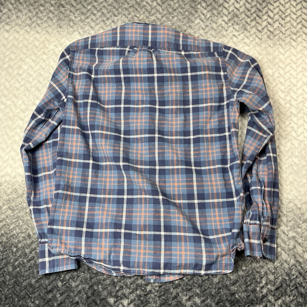 J. Crew Lightweight Flannel Shirt Mens M Blue Plaid Workwear Outdoor - Picture 9 of 10